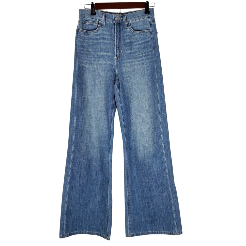 Joes Jeans The Mia High Rise Wide Leg Petite Size 26 Blue Hot Shot 30" Inseam - Picture 2 of 14